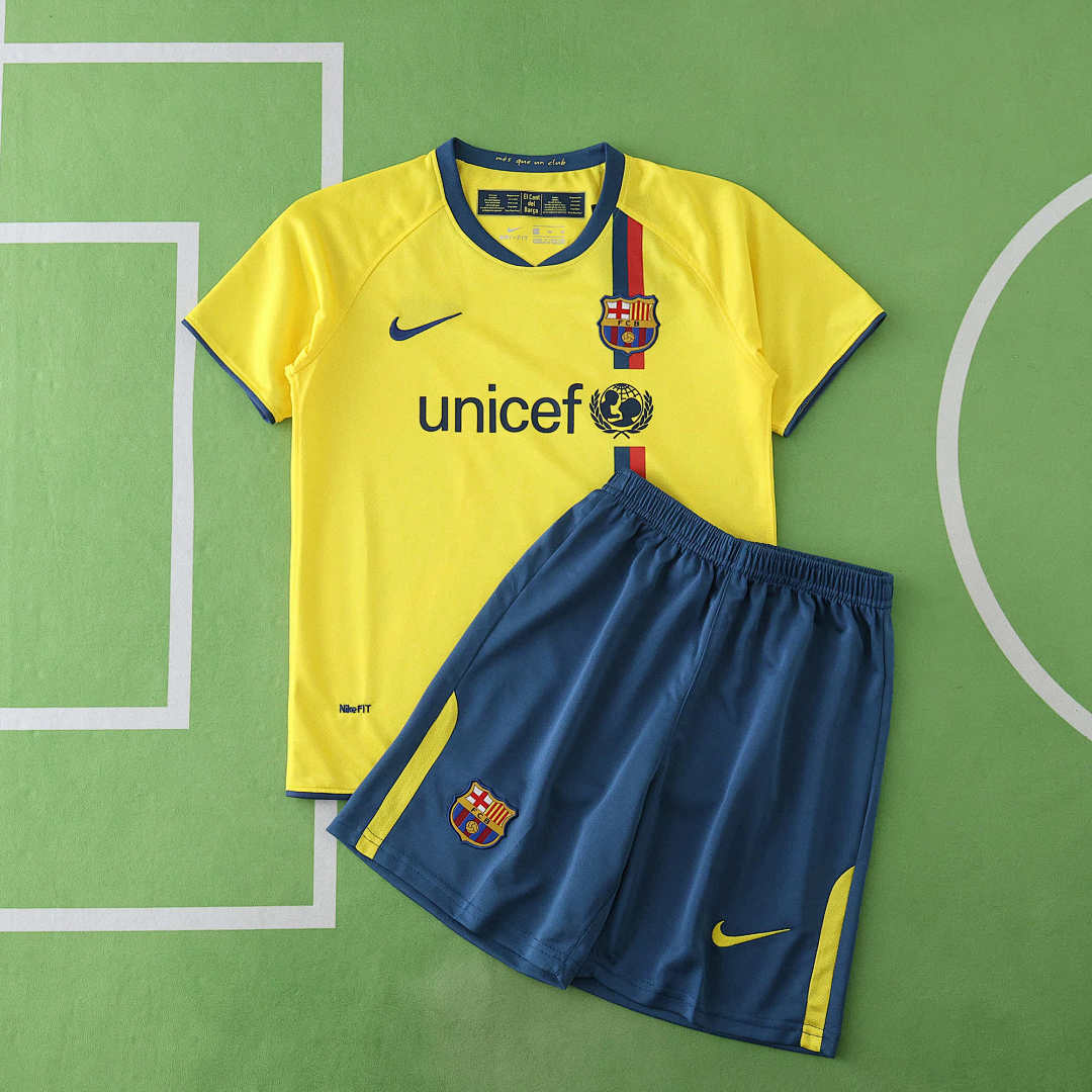 08/09 FC Barcelona / Barça Visitante Retro Conjunto infantil · Referencia del proveedor: 186947370