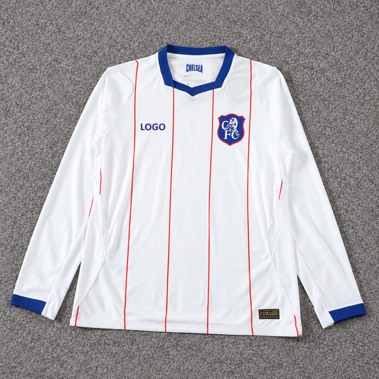 26/27 Chelsea F.C. Tercera Manga larga Player · Alfombra gris, escudo original y LOGO en la marca deportiva