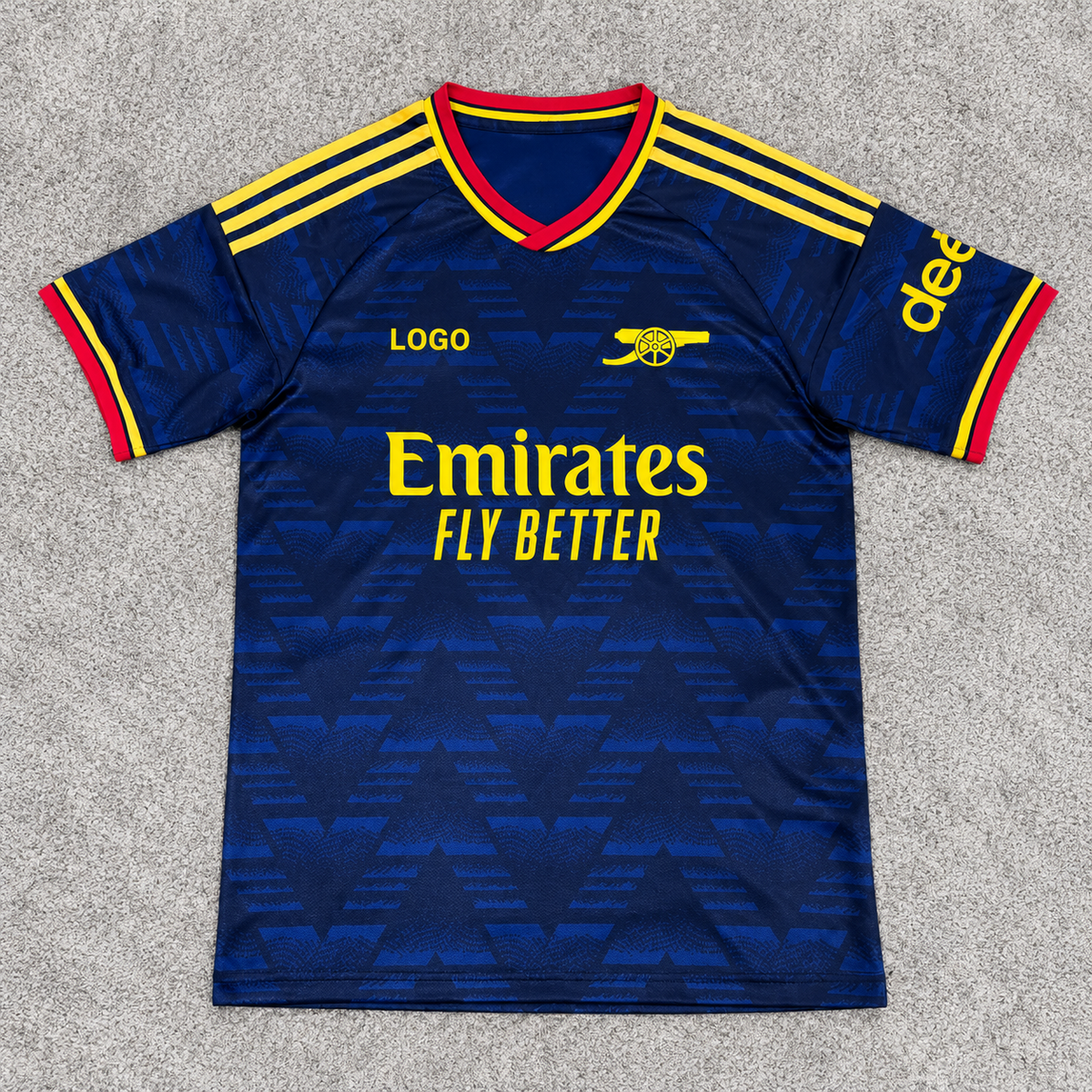 Arsenal · Visitante 26/27 · Fan · alfombra gris