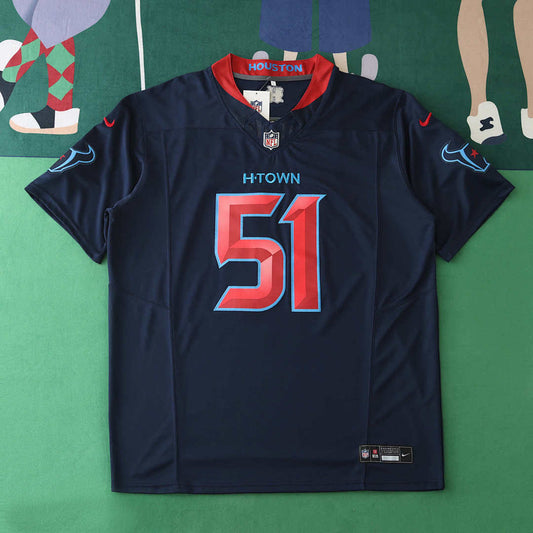 24/25 Houston Texans dark blue 3th generation 51#ANDERDON JR · Referencia del proveedor: 174574664
