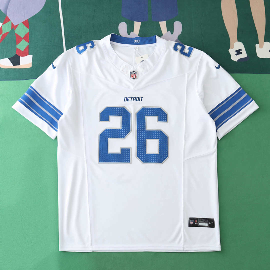 24/25 Detroit Lions white 3th generation 26#GIBBS · Referencia del proveedor: 174574834