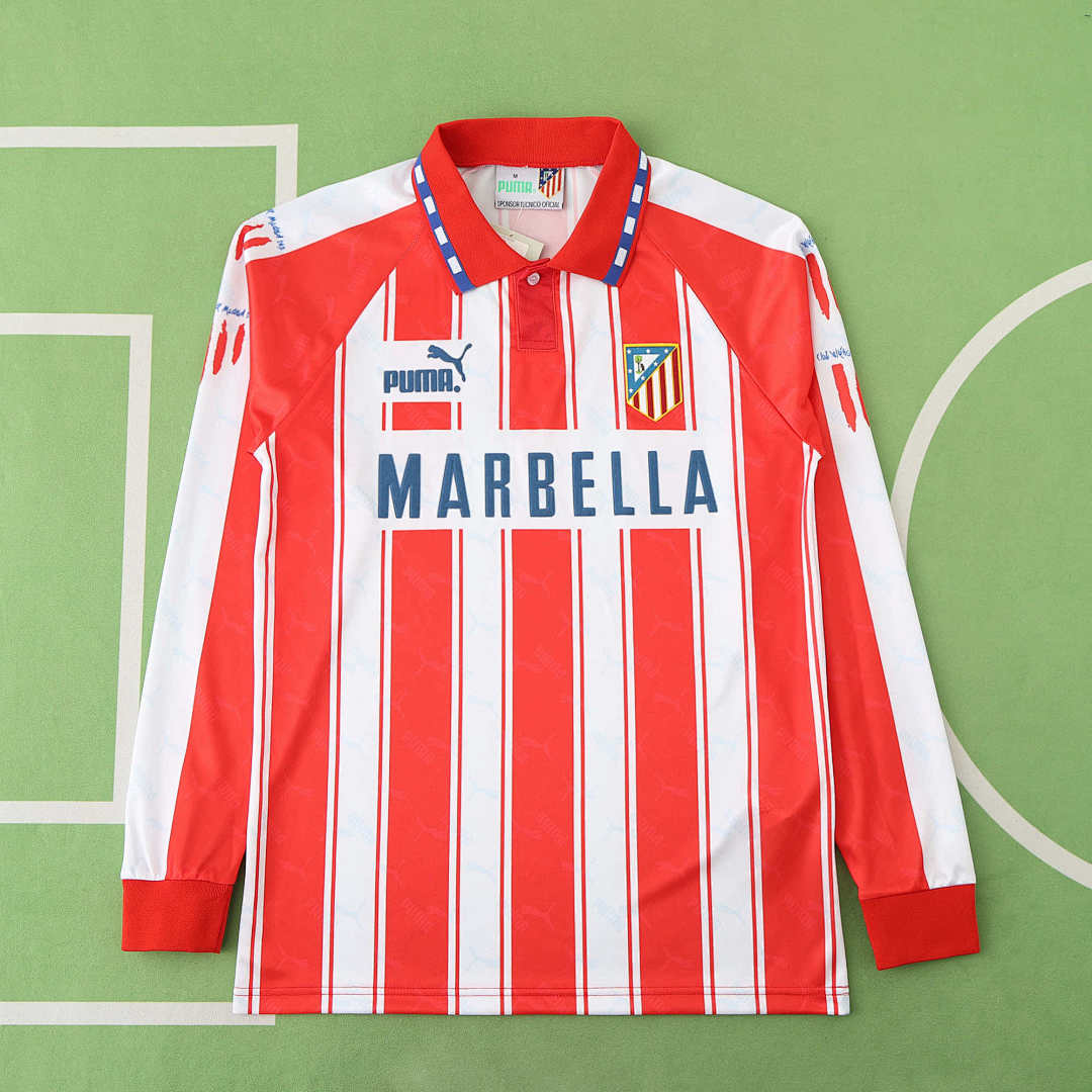 94/95 Club Atlético de Madrid Local Long sleeved Retro Fan · Referencia del proveedor: 182874822