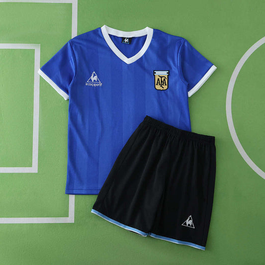 19/86 Argentina Visitante Retro Conjunto infantil · Referencia del proveedor: 186947465