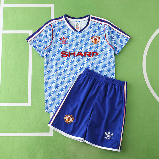90/92 Manchester United F.C. Visitante Retro Conjunto infantil · Referencia del proveedor: 186947509