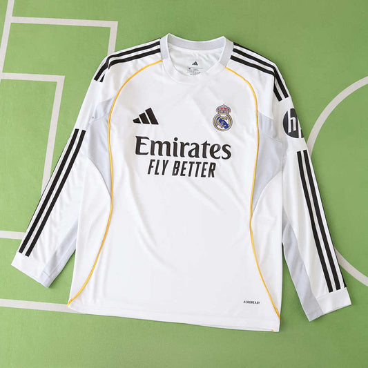 25/26 Real Madrid CF Local Long sleeve Fan · Referencia del proveedor: 203700160