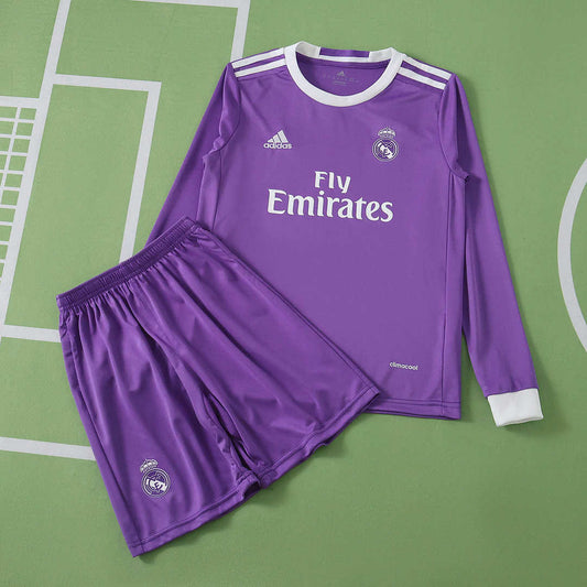 16/17 Real Madrid CF Visitante Retro Manga larga Conjunto infantil · Referencia del proveedor: 254299329