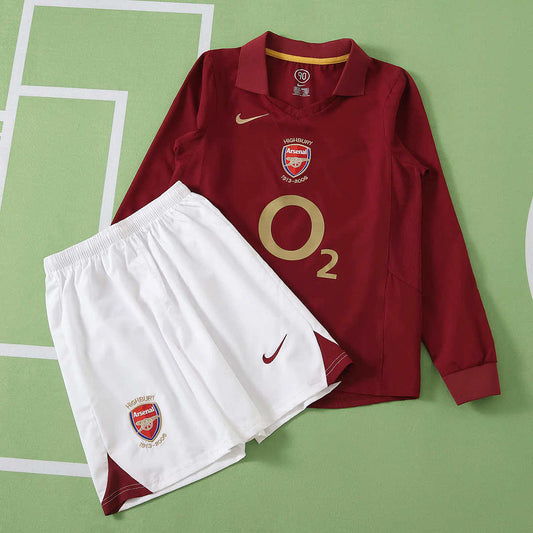 05/06 Arsenal F.C. Local Retro Manga larga Conjunto infantil · Referencia del proveedor: 254299477