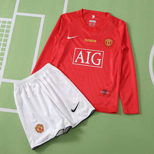 07/08 Manchester United F.C. Local Champions League Manga larga Conjunto infantil · Referencia del proveedor: 254299640